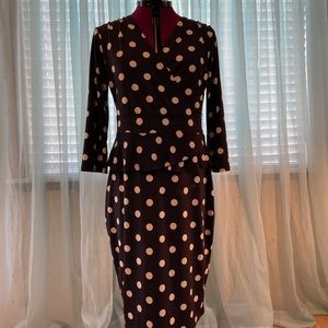 Polka dot dress by Cleo